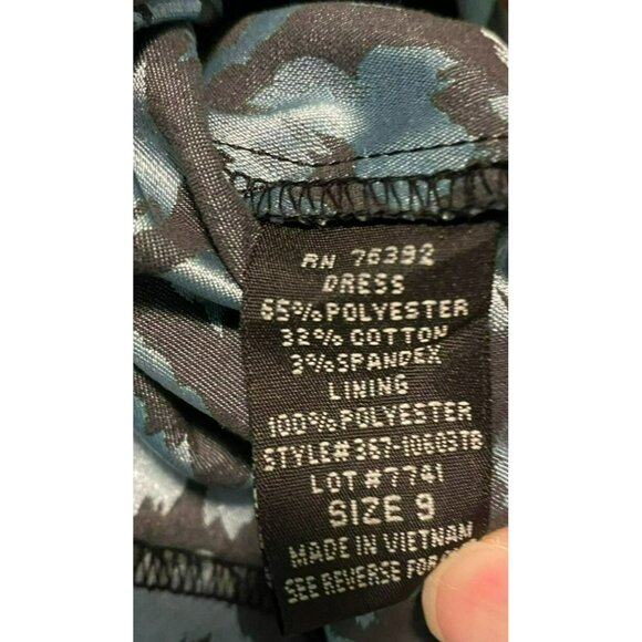 NWT Snap Blue & Black Leopard Print Strapless Juniors Womens Dress With Pockets! - Picture 10 of 11